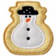 Christmas Cookie Ornament + MTM Applique - Snowman